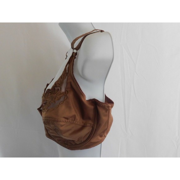 Delta Burke Taupe Bra 38DD Satin Unlined Underwire Bra Size 38DD - Picture 2 of 7